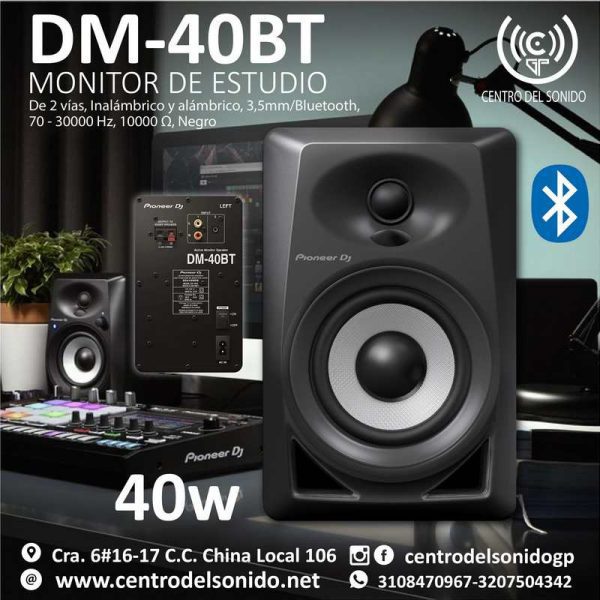 monitor-pioneer-dj-dm-40bt-40w-scaled monitor pioneer dj dm 40bt 40w