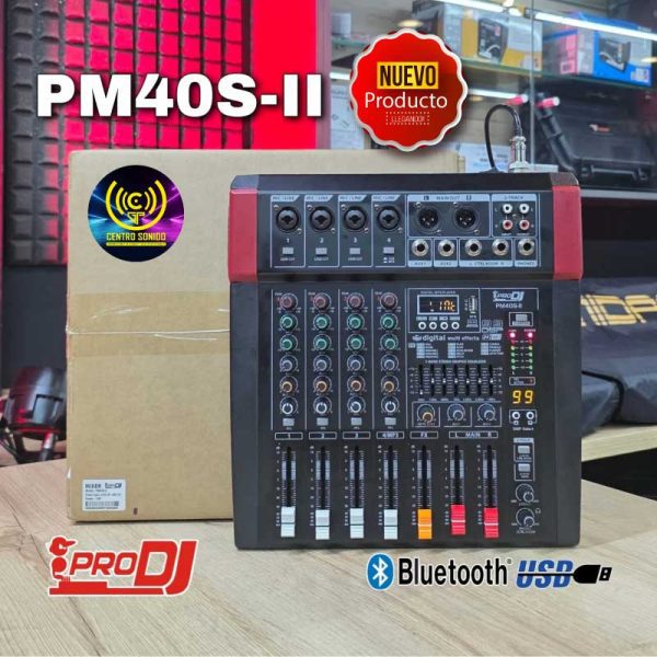 consola análoga pro dj pm40s ii de 4 canales consola análoga pro dj pm40s ii de 4 canales