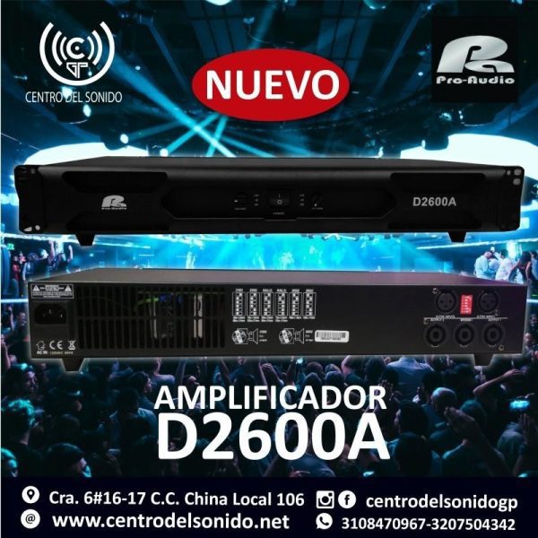 potencia-pa-pro-audio-d-2600a potencia pa pro audio d 2600a