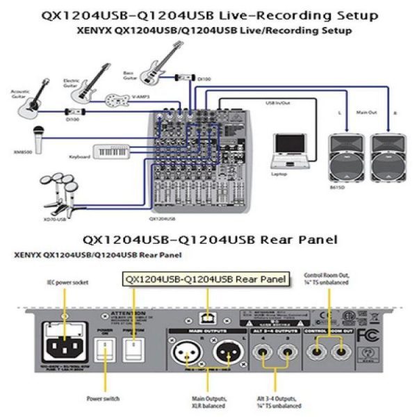 consola xenyx qx1204usb behringer