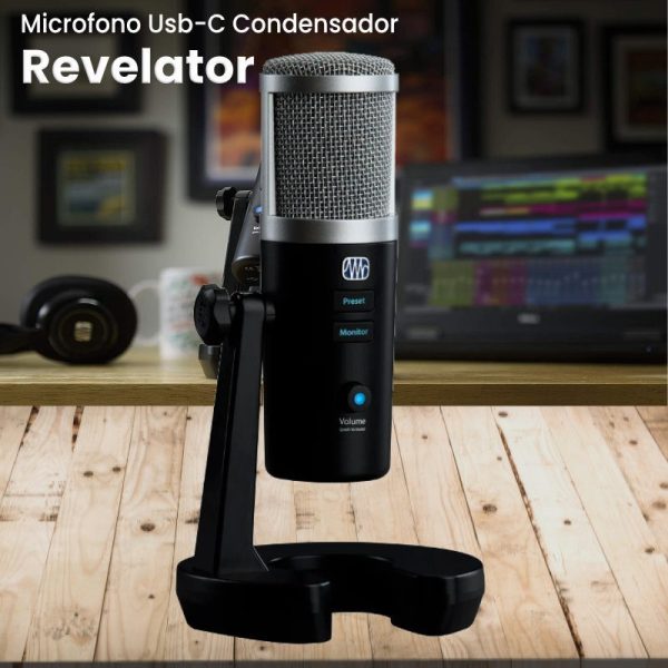 microfono usb c condensador presonus revelator microfono usb c condensador presonus revelator