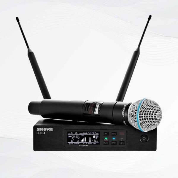 sistema de micrófono inalámbrico digital de mano shure qlxd24/b58 sistema de micrófono inalámbrico digital de mano shure qlxd24/b58