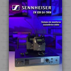 sennheiser ew iem g4 twin doble sistema in ear monitor