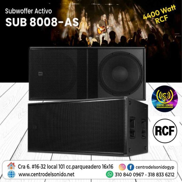 subwoffer activo sub 8008 as de 4400watt rcf subwoffer activo sub 8008 as de 4400watt rcf