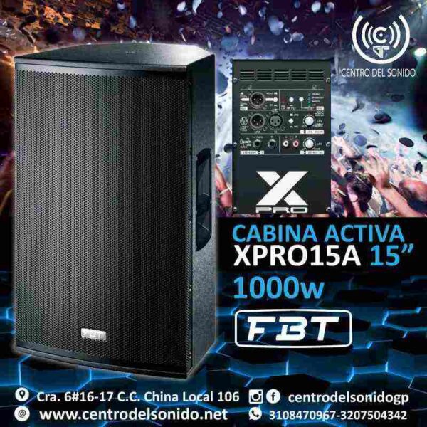 Cabina Activa X-Lite 15A FBT 1000WATT,Cabina Activa X-Lite 15A FBT 1000WATT/centrodelsonido.net