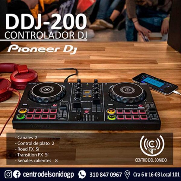 Controlador Pioneer Dj DDJ-200