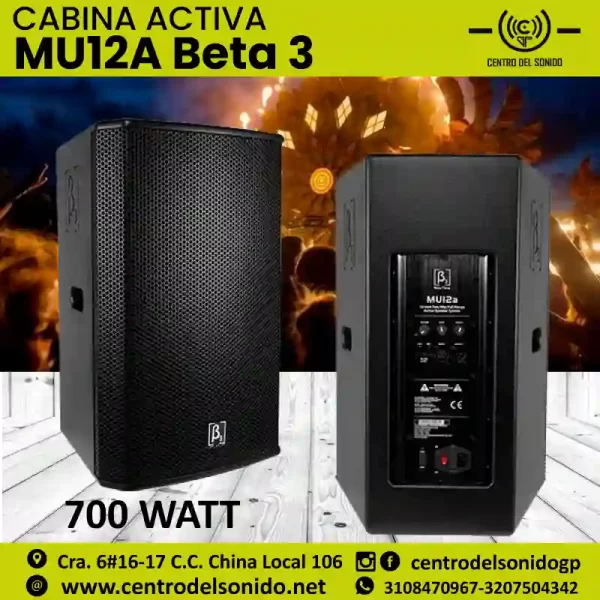 cabina activa mu12a beta 3 de 700watt