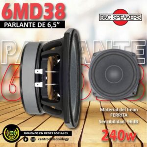 parlante 6md38 6,5" b&c