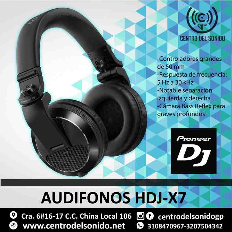 Pioneer DJ Auriculares DJ profesionales HDJ-X7-K