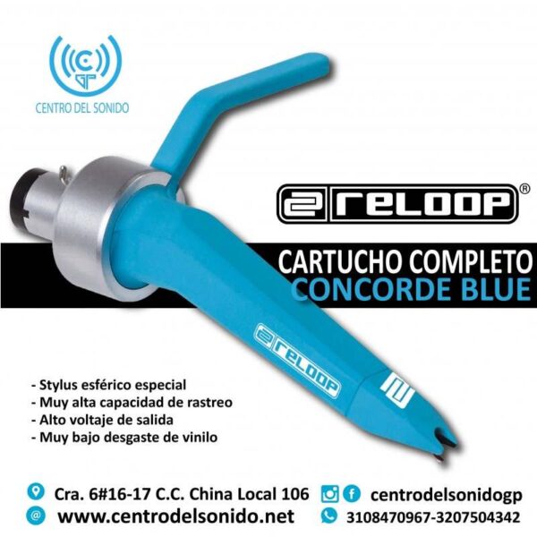 Cartucho Concorde Blue Reloop/Centrodelsonido.net