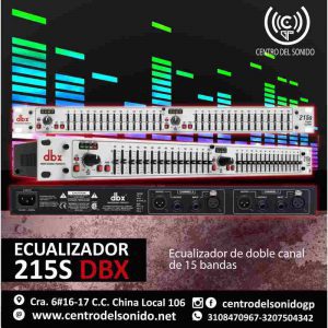 Ecualizador DBX 215S 15 Bandas estéreo,Ecualizador DBX 215S 15 Bandas estéreo/centrodelsonido.net