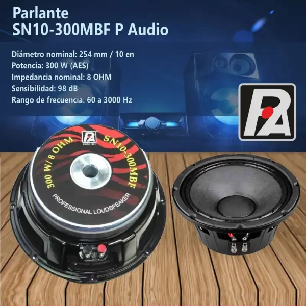 parlante sn10 300mbf p audio