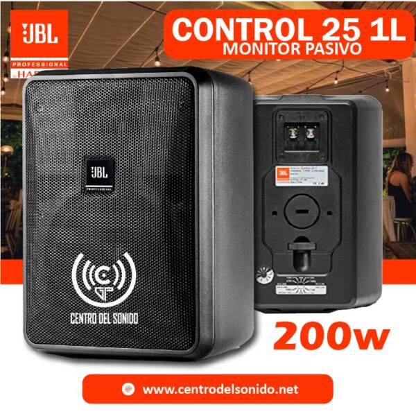 monitor pasivo jbl control 25 1l par 200w