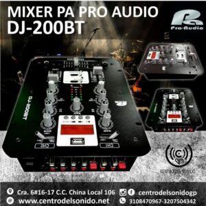 DJ-200BT Pa Pro Audio USB