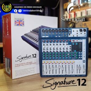 mezclador soundcraft signature 12 8mic 2st usb