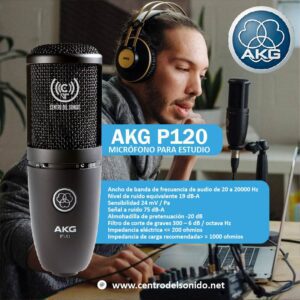 akg p120 micrófono para estudio de grabación
