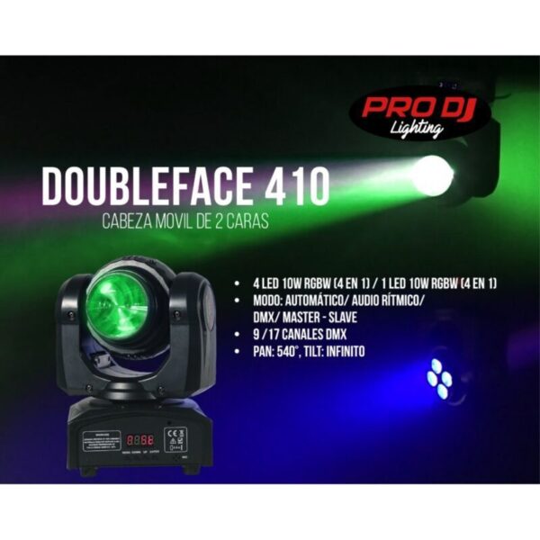 cabezas moviles doubleface 410 pro dj lighting