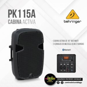 cabina activa pk115a behringer