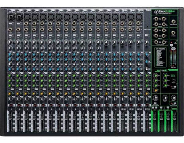 MACKIE ProFX22v3 – 22 canales 4-Bus con USB y efectos.