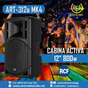 cabina activa rcf art 312 a mk4 800watt