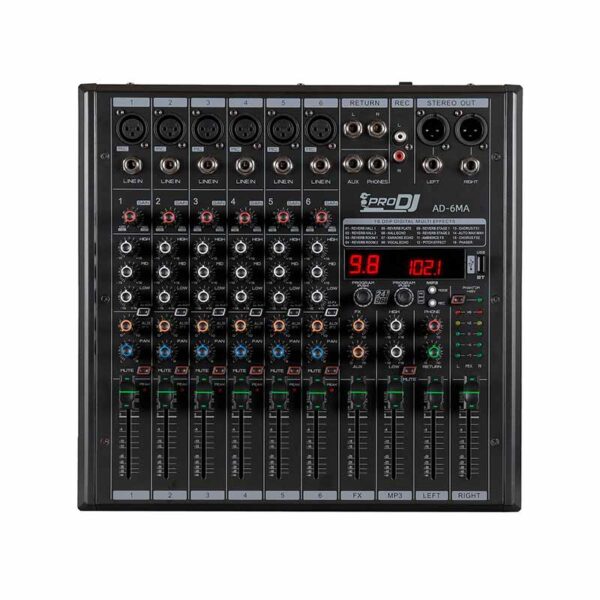 Consola Autoamplificada ProDj AD-6MA