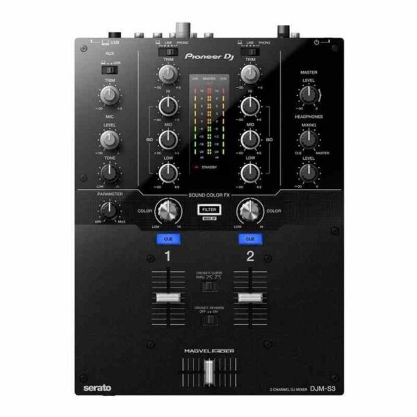 mezclador pionner djm s3 de 2 canales scratch style para serato dj pro