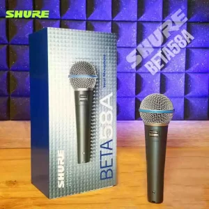 micrófono profesional vocal dinámico supercardioide shure beta58a