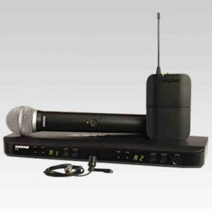 combo inalambrico de un mic de mano shure blx1288/pg85