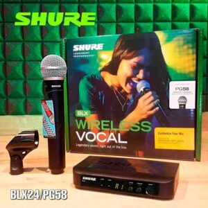 microfono inalambrico shure blx24/pg58