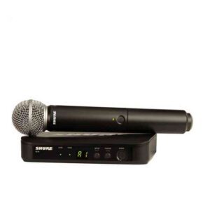 micrófono inalambrico de mano con capsula blx24/sm58
