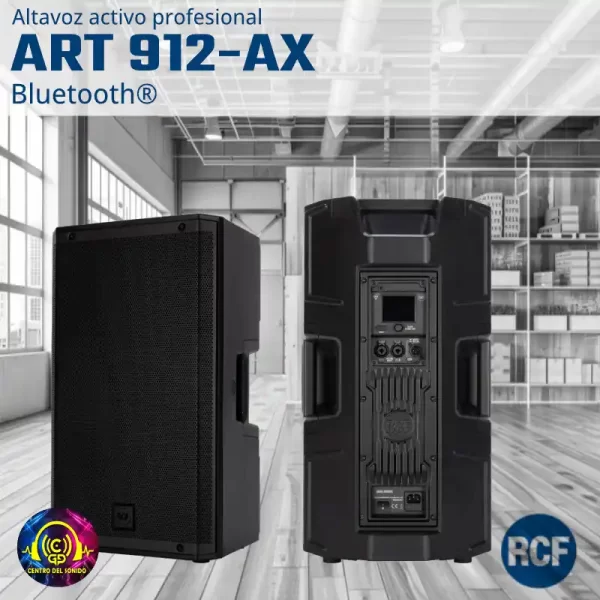 altavoz activo profesional art 912 ax con bluetooth®