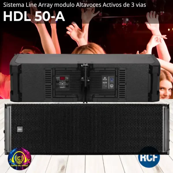 sistema line array modulo hdl 50 a altavoces activos de 3 vias