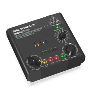 preamplificador e interfaz de audio de tubos behringer mic500usb