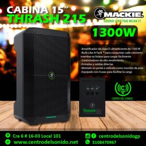 mackie trash 215 altavoz activo profesional 15"