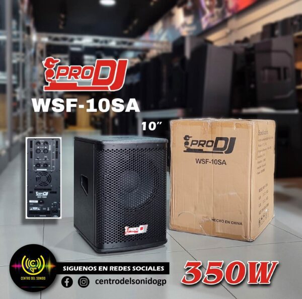 subwoofer activo de 10" wsf10sa