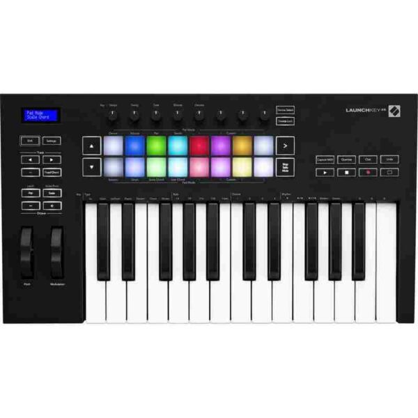 novation launchkey 25 mk3 teclado controlador midi usb (25 key)