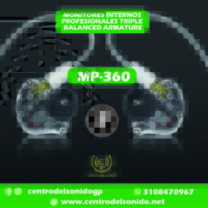 mackie mp 360 auriculares y monitores intrauditivos con controladores de armadura de triple equilibrio