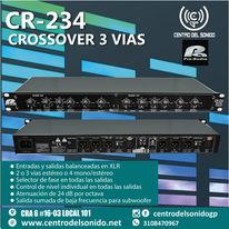 cr 234 crossover pa pro audio de 3 vías