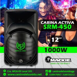 cabina activa srm 450 mackie 1000w 12"