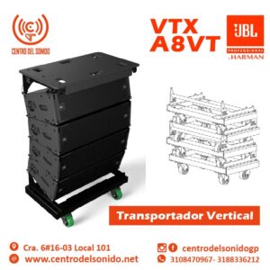 vtx a8 vt transporte vertical para linea array jbl