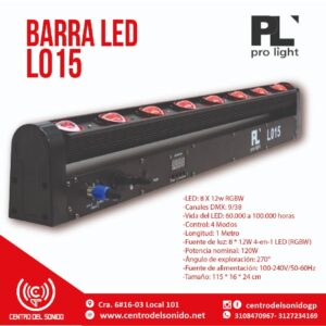 barra led l015 pl pro light 12w (copia)