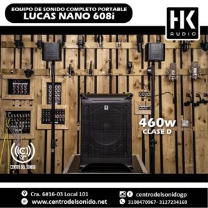 hk audio lucas nano 608i sistema base y satélites desmontables