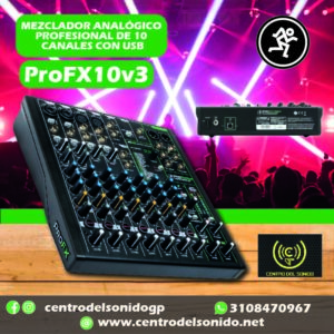 mezclador analógico profx10v3 mackie usb