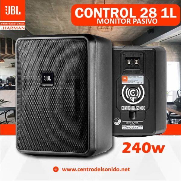 monitor pasivo jbl control 28 1l (par) 240w