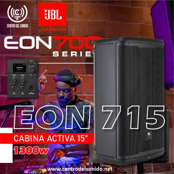 jbl eon715 cabina activa 650w bluetooth 128db (copia)