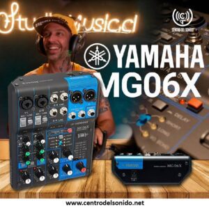 yamaha mg06x mezcladora de audio de 6 canales con efectos (copia)