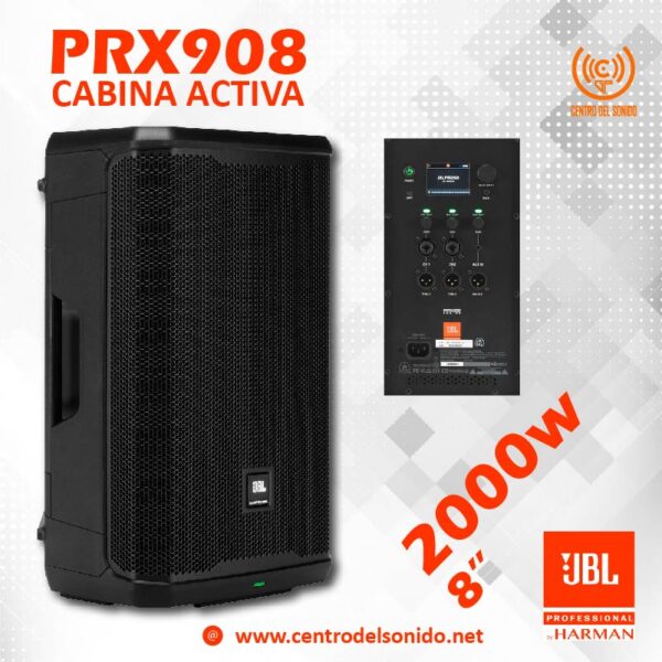 cabina activa prx908 jbl 2000w