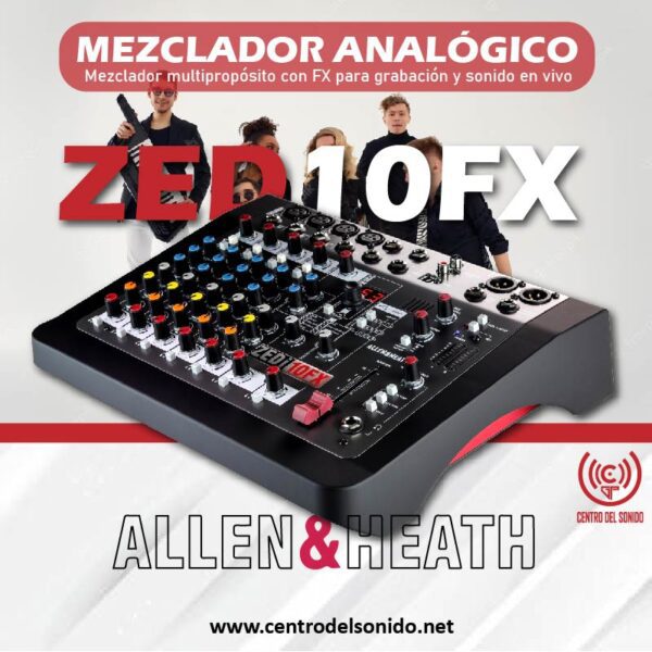 zed 10fx mezclador multipropósito con fx