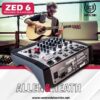 zed 6 mezclador analógico compacto de 6 entradas