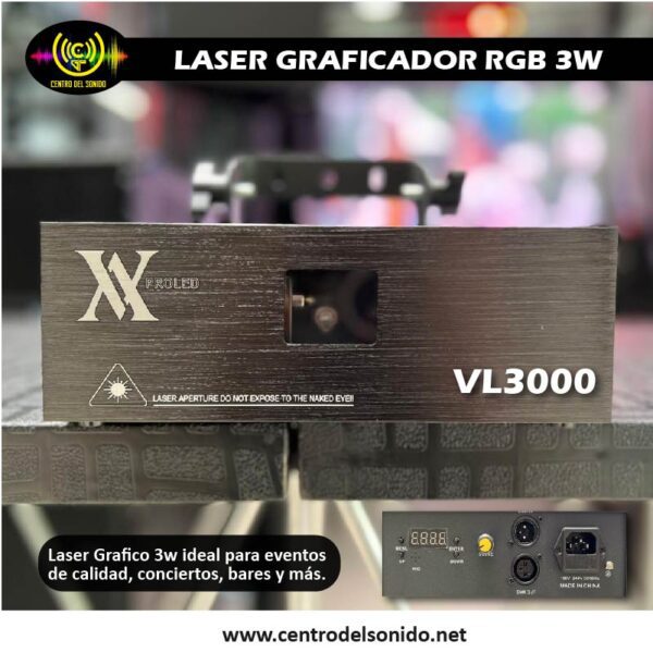 laser grafico de 3w rgb